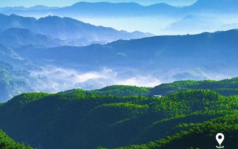 “安逸四川·宜人宜宾”日历海报｜走进僰王山的立体画卷中